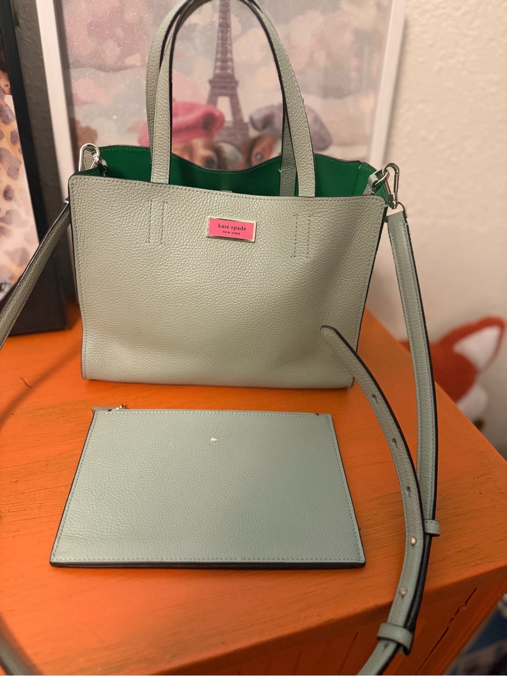 Kate Spade Sam Medium Satchel with pouch EUC